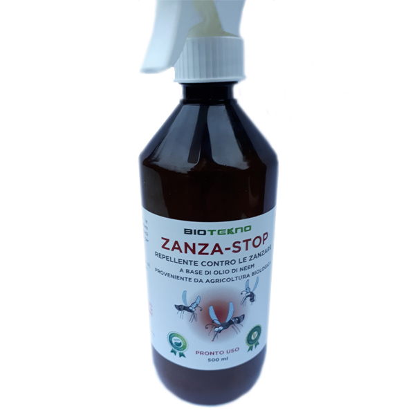 Repellente contro le zanzare con olio di Neem Biologico 100% Naturale Zanza Stop – BIOTEKNO