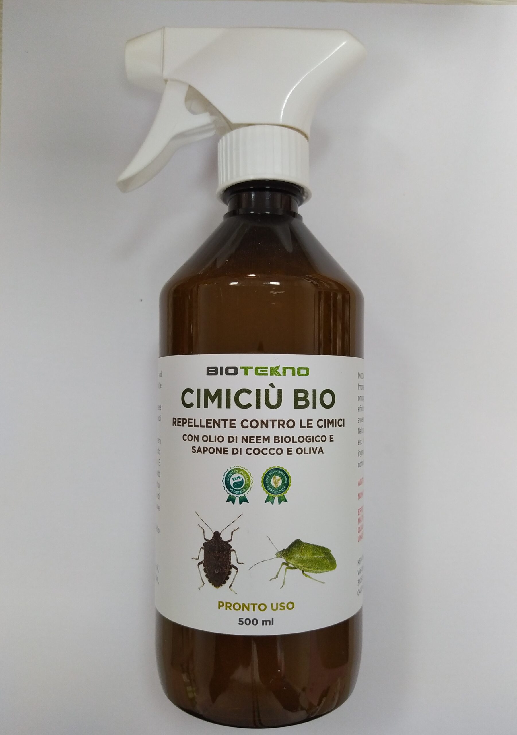 Repellente contro le cimici con olio di Neem Biologico – CIMICIU’ BIO BIOTEKNO